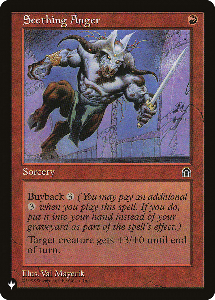 Seething Anger [The List Reprints]