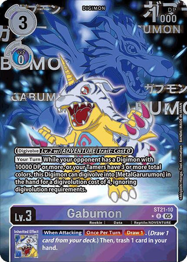 Gabumon [ST21-10] (Rare Pull) [Starter Deck: Hero of Hope]