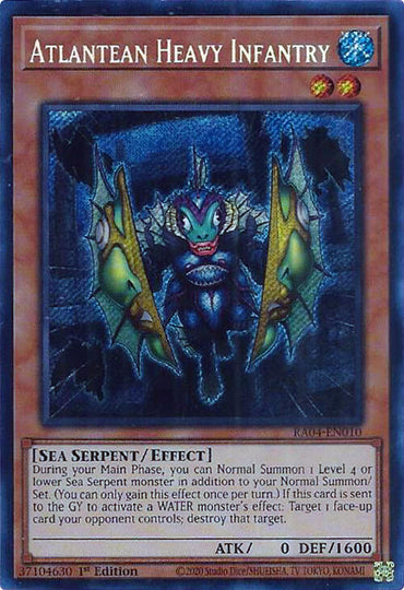 Atlantean Heavy Infantry [RA04-EN010] Secret Rare