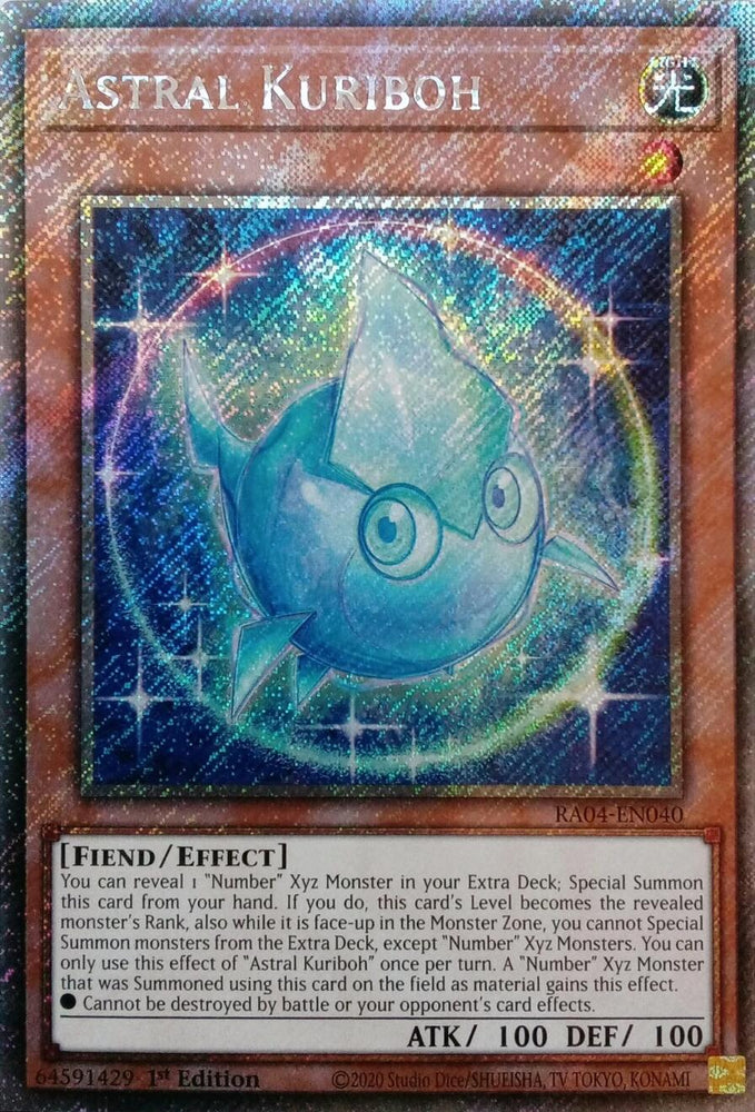 Astral Kuriboh [RA04-EN040] Platinum Secret Rare