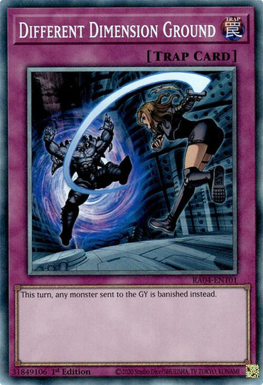 Different Dimension Ground [RA04-EN101] Prismatic Collector's Rare
