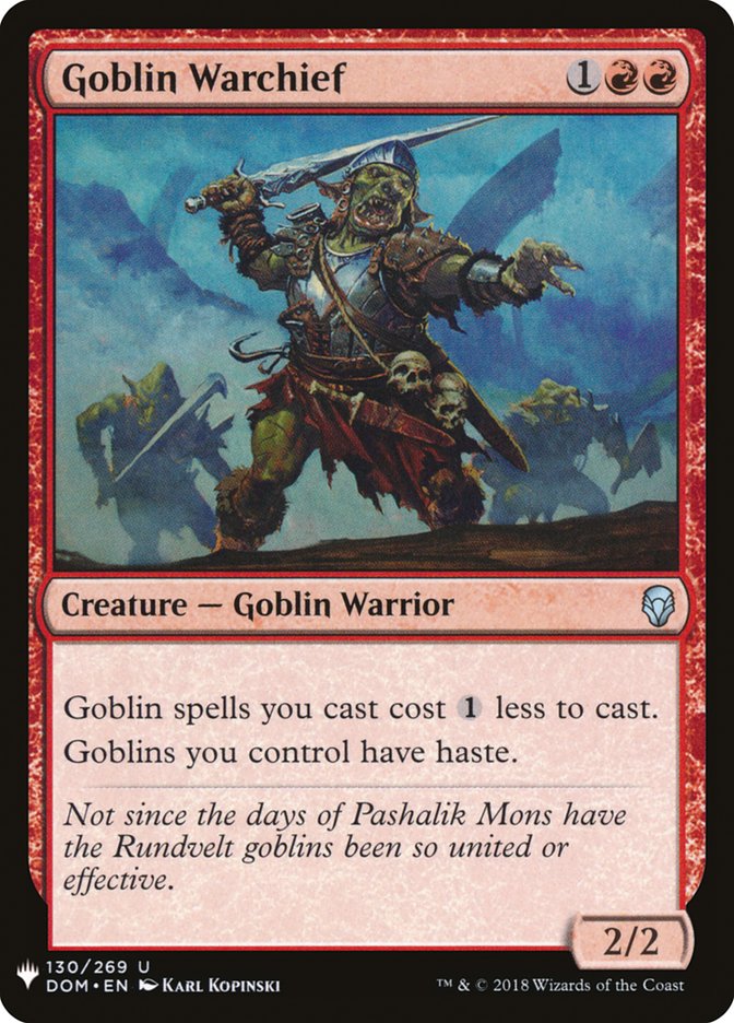 Goblin Warchief [The List] 