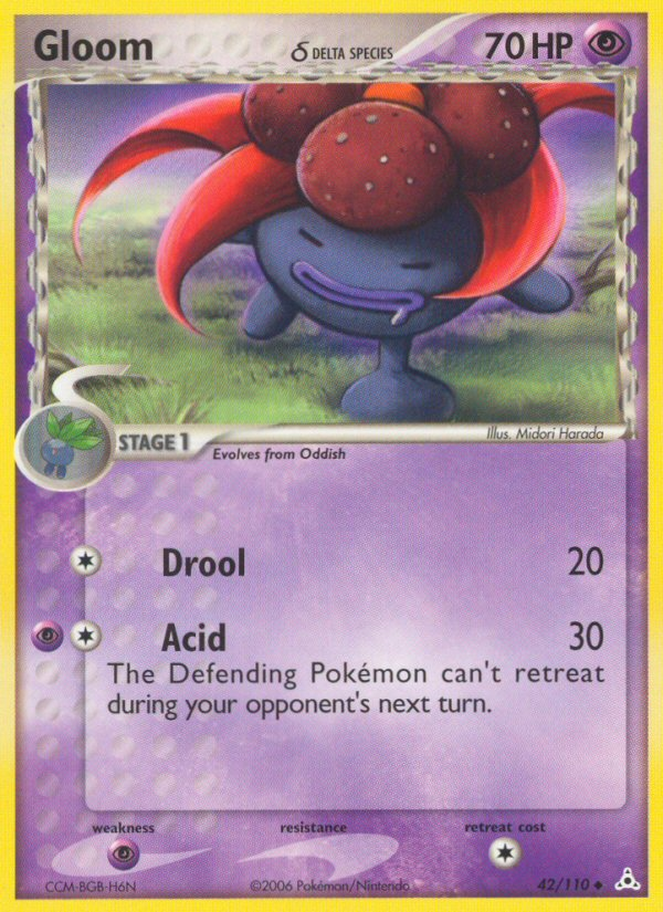 Gloom (42/110) (Delta Species) [EX: Holon Phantoms] 