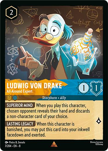Ludwig Von Drake - All-Around Expert (7/204) [Reign of Jafar]