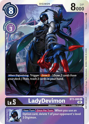 LadyDevimon [BT3-088] (Official Tournament Pack Vol.4) [Release Special Booster Promos] 