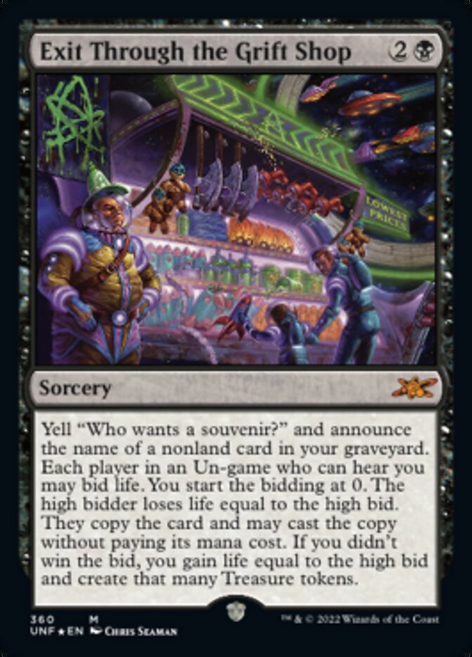 Exit Through the Grift Shop (Galaxy Foil) [Unfinity] 