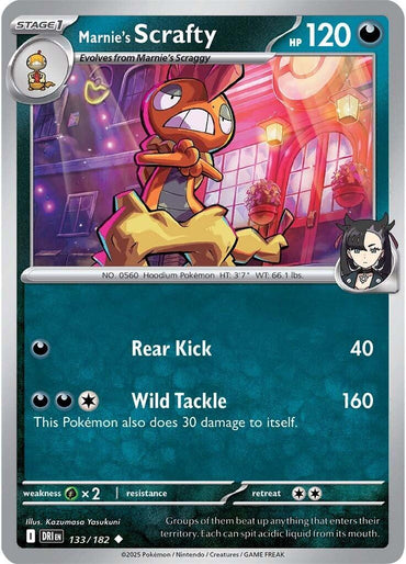 Marnie's Scrafty (133/182) [Scarlet & Violet: Destined Rivals]