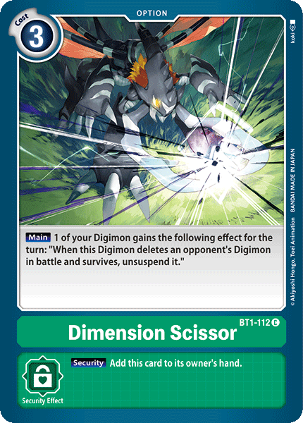Dimension Scissor [BT1-112] [Release Special Booster Ver.1.0] 