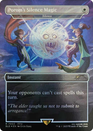 Porom's Silence Magic - Silence (Rainbow Foil) [Secret Lair Drop Series]