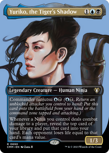 Yuriko, the Tiger's Shadow (Borderless Profile) [Commander Masters] 