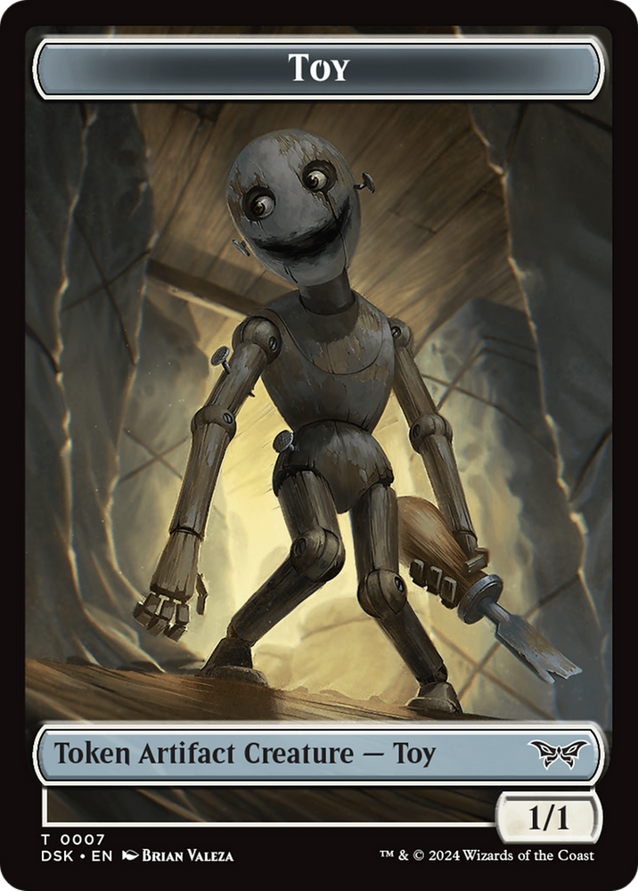 Toy // Spider Double-Sided Token [Duskmourn: House of Horror Tokens] 