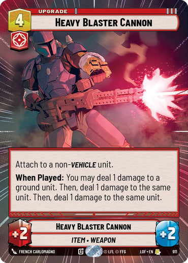 Heavy Blaster Cannon (911) (Hyperspace Foil) (911) [Legends of the Force]