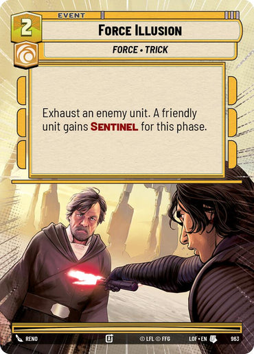 Force Illusion (963) (Hyperspace Foil) (963) [Legends of the Force]