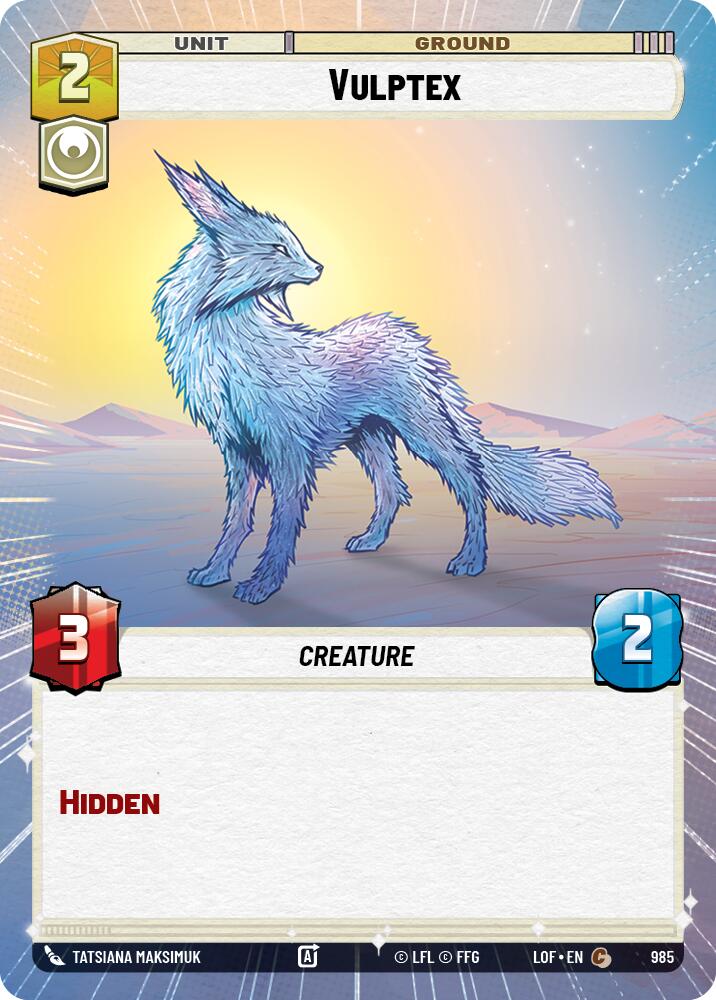 Vulptex (985) (Hyperspace Foil) (985) [Legends of the Force]