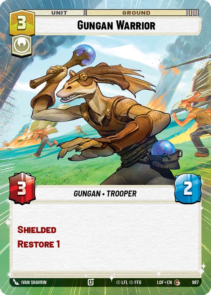Gungan Warrior (987) (Hyperspace Foil) (987) [Legends of the Force]