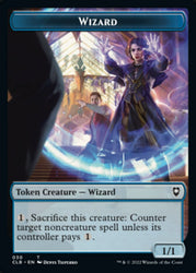 Kor Warrior // Wizard Double-Sided Token [Commander Legends: Battle for Baldur's Gate Tokens] 