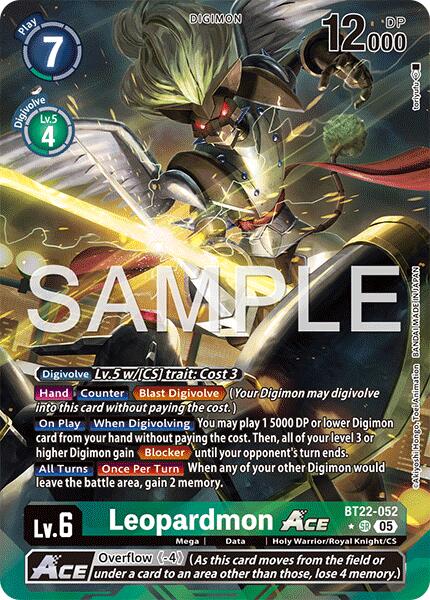 Leopardmon ACE [BT22-052] (Alternate Art) [Cyber Eden]