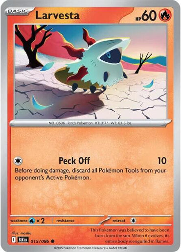 Larvesta (015/086) [Scarlet & Violet: Black Bolt]