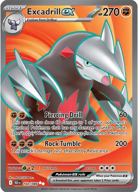 Excadrill ex (160/086) [Scarlet & Violet: Black Bolt]