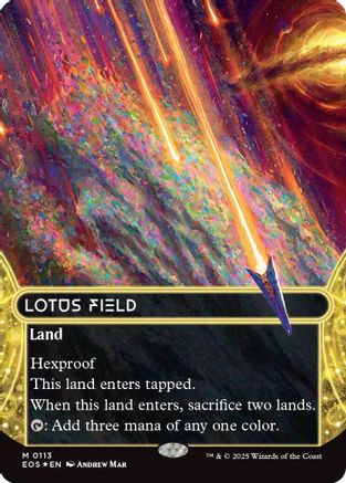 Lotus Field (0113) (Borderless) (Galaxy Foil) [Edge of Eternities: Stellar Sights]