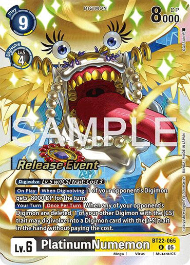 PlatinumNumemon [BT22-065] [Cyber Eden Release Event Cards]
