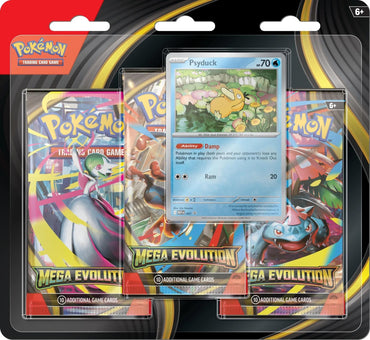 Pokemon TCG: Mega Evolution - 3 Pack Blister (Psyduck)