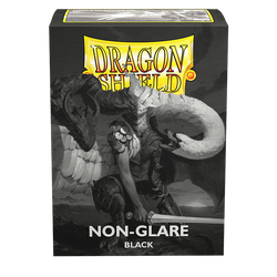 Dragon Shield: Standard 100ct Sleeves - Black (Non-Glare Matte) 