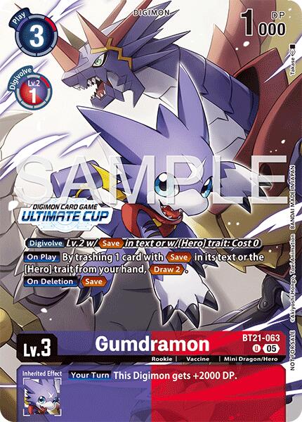 Gumdramon [BT21-063] (Ultimate Cup 25-26 Season 2) [World Convergence]