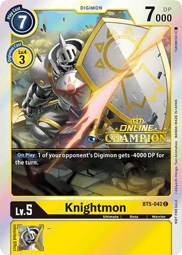 Knightmon [BT5-042] (Online Champion) [Battle of Omni Promos] 