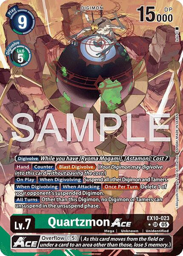 Quartzmon ACE [EX10-023] (Alternate Art) [Sinister Order]