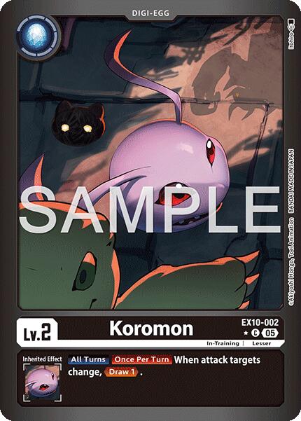 Koromon [EX10-002] (Limited Foil) [Sinister Order]