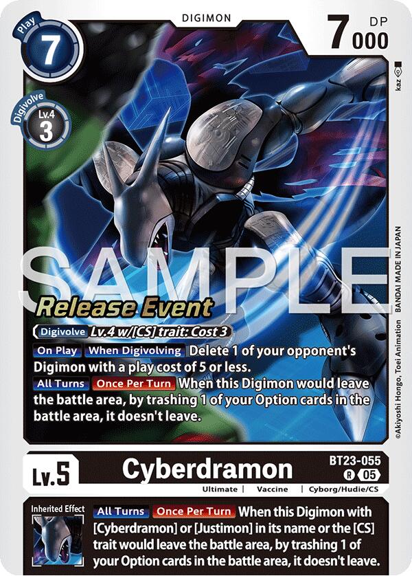 Cyberdramon [BT23-055] [Hackers' Slumber Release Event Cards]