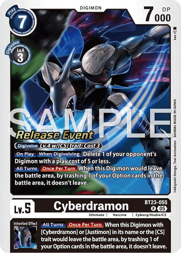 Cyberdramon [BT23-055] [Hackers' Slumber Release Event Cards]