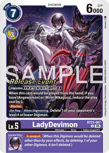LadyDevimon [BT23-067] [Hackers' Slumber Release Event Cards]