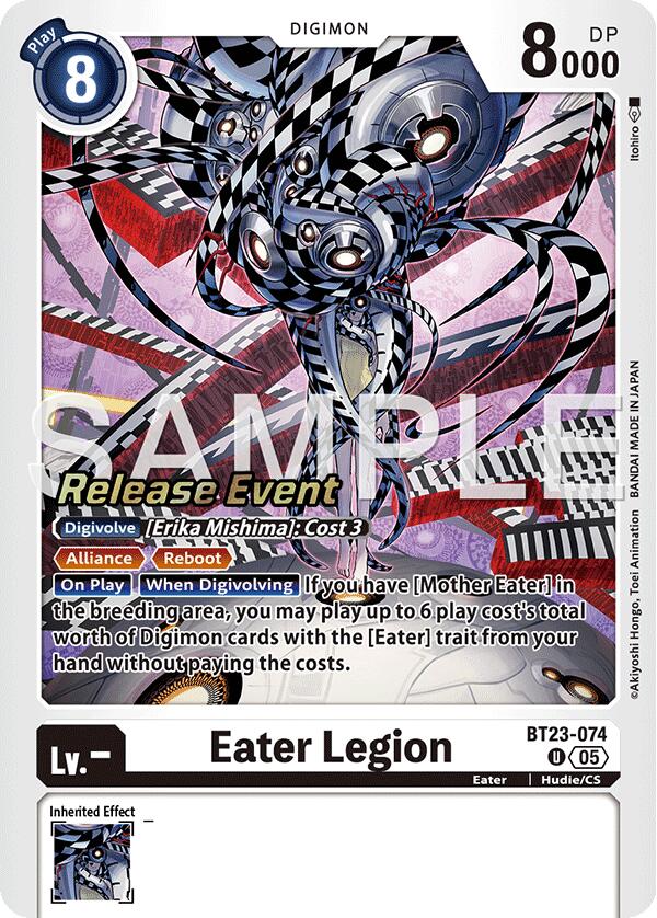 Eater Legion [BT23-074] [Hackers' Slumber Release Event Cards]