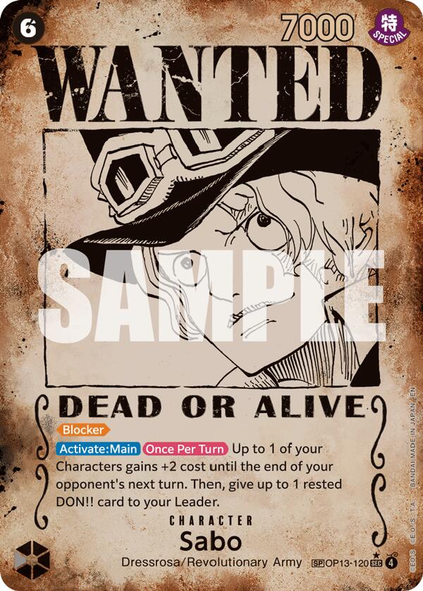 Sabo (Wanted Poster) [Carrying On His Will]