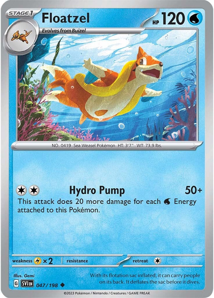 Floatzel (047/198) [Scarlet &amp; Violet: Base Set] 