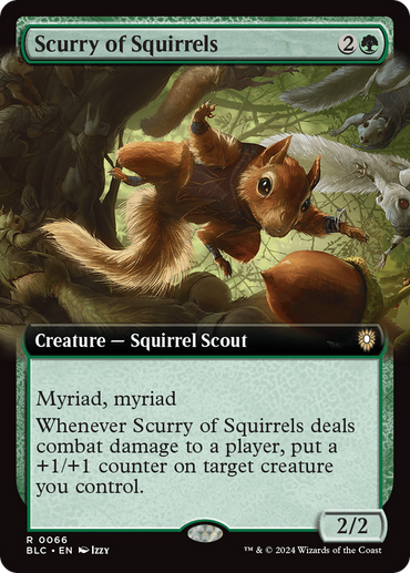 Scurry of Squirrels (Extended Art) [Bloomburrow Commander] 