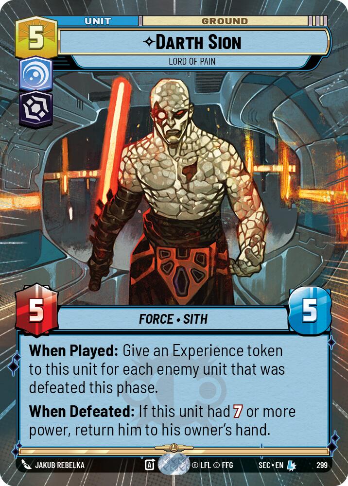 Darth Sion - Lord of Pain (Hyperspace) (299) (299) [Secrets of Power]