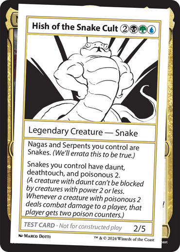 Hish of the Snake Cult [Mystery Booster 2 Playtest Cards] 