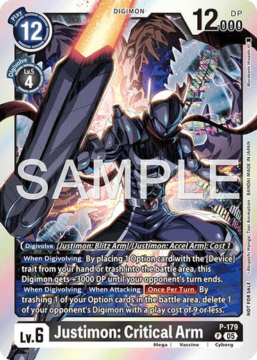 Justimon: Critical Arm [P-179] (Event Pack 8) [Promotional Cards]