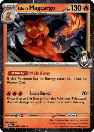 Ethan's Magcargo (036/182) (Cosmos Holo) [Miscellaneous Cards]