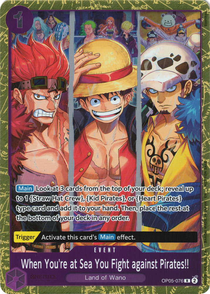 When You're at Sea You Fight against Pirates!! (2025 Pirates League Finals Textured Foil) [One Piece Promotion Cards]