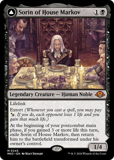 Sorin of House Markov // Sorin, Ravenous Neonate [Modern Horizons 3] 