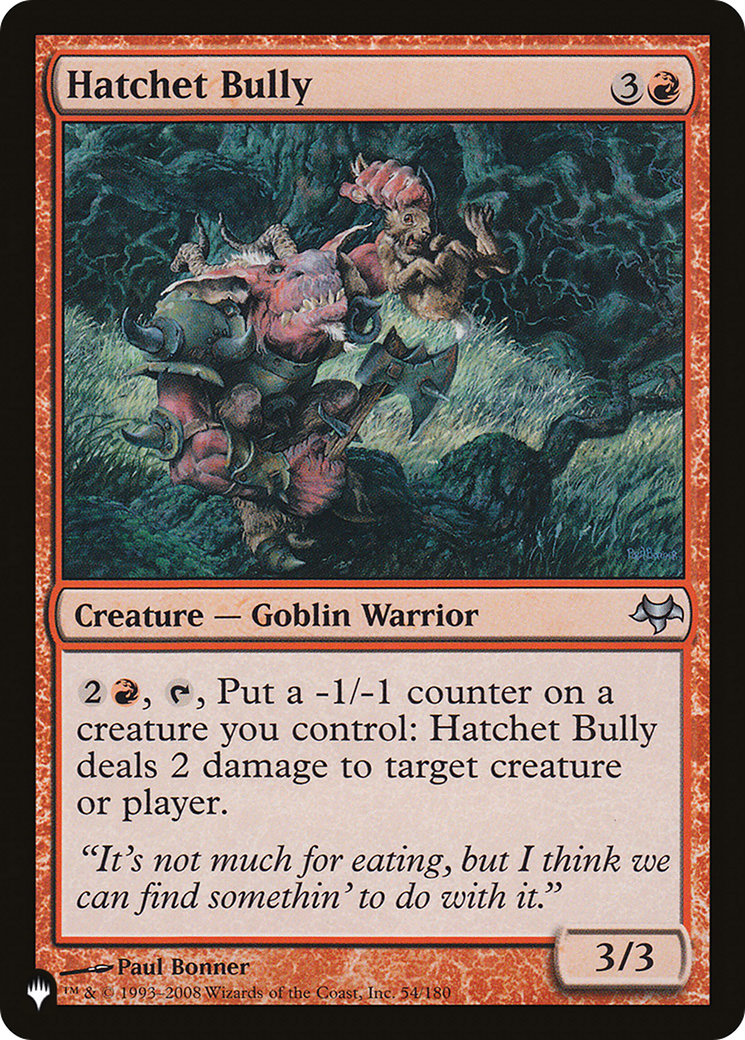 Hatchet Bully [The List Reprints] 