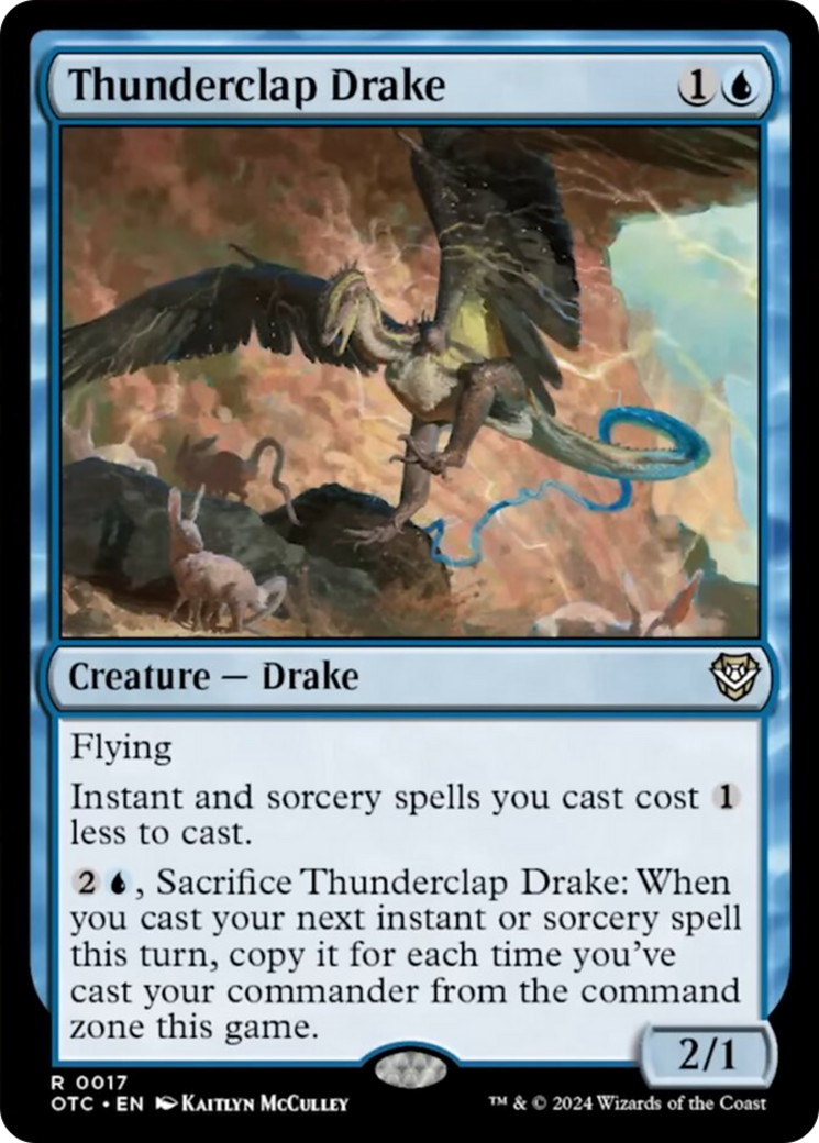 Thunderclap Drake [Outlaws of Thunder Junction Commander] 