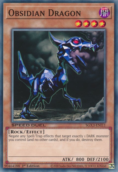 Obsidian Dragon [SGX3-ENI11] Common 