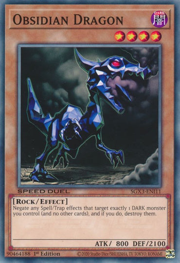 Obsidian Dragon [SGX3-ENI11] Common 