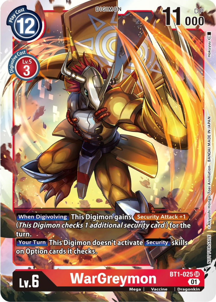 WarGreymon [BT1-025] (ST-11 Special Entry Pack) [Release Special Booster Promos] 
