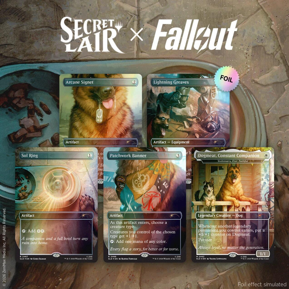 Secret Lair: Drop Series - Secret Lair x Fallout (Greet the Dog - Traditional Foil Edition)